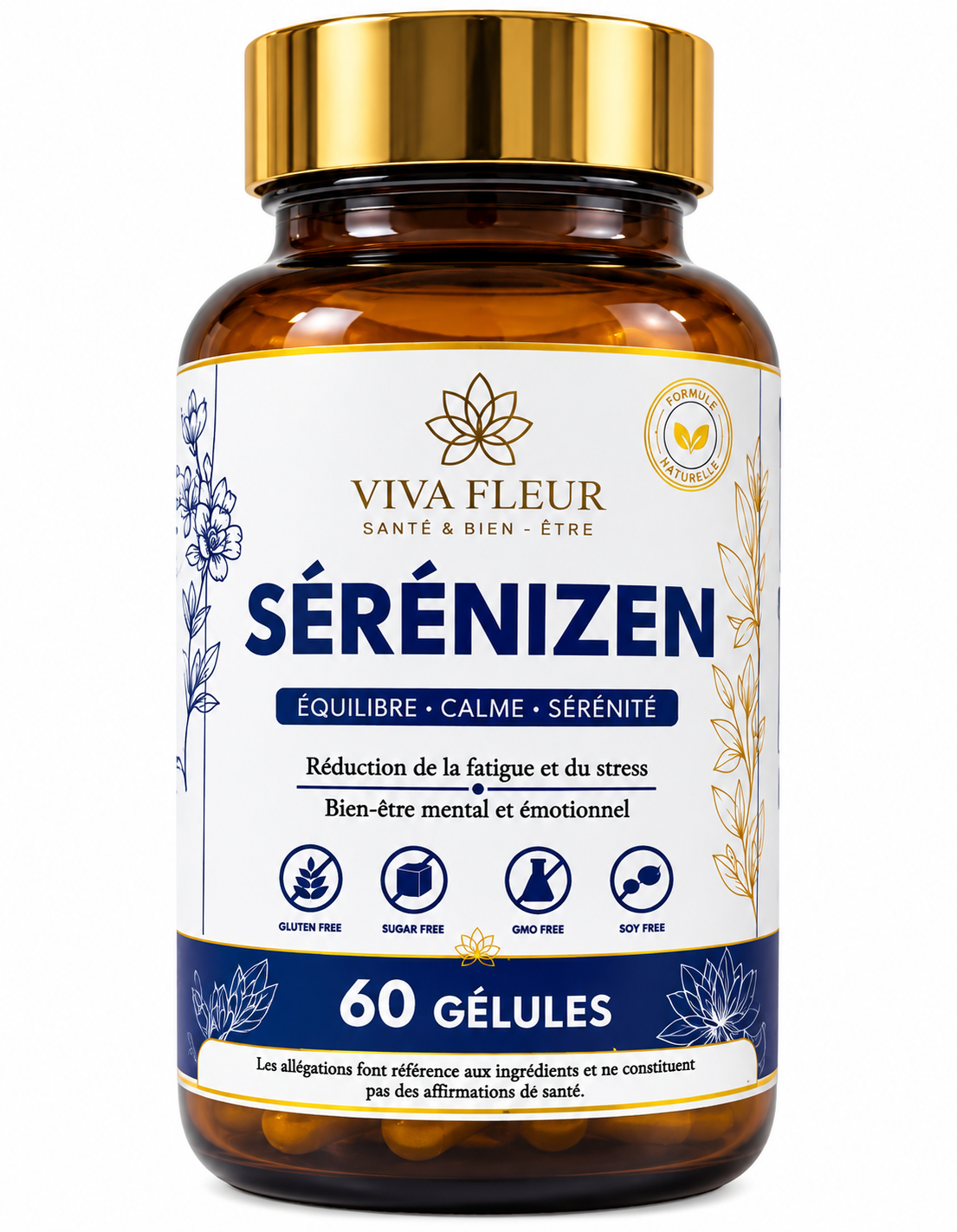 Viva Fleur Sérénizen – Équilibre, Calme & Sérénité – 60 Gélules